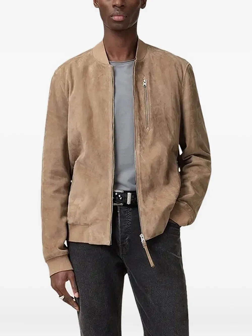 Бомбер Kemble на молнии AllSaints, коричневый
Бомбер Kemble на молнии AllSaints, коричневый