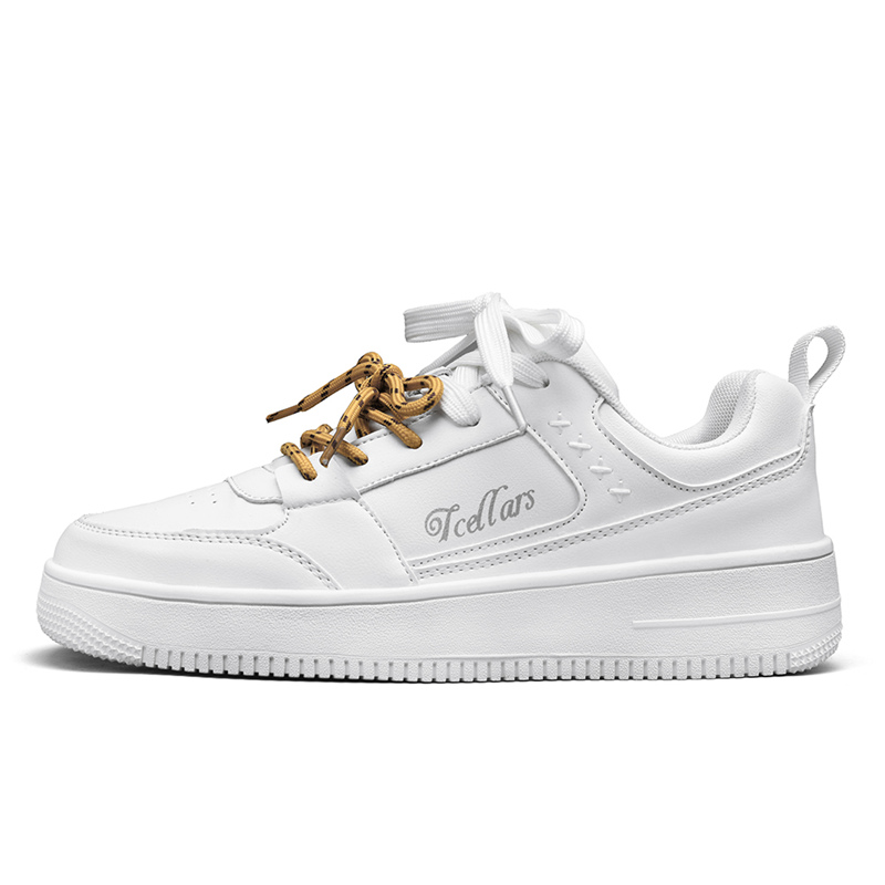 TCELLARS Низкие скейтерские кроссовки унисекс белые с желтыми круглыми шнурками, цвет White (Yellow Round Shoelaces)
TCELLARS Низкие скейтерские кроссовки унисекс белые с желтыми круглыми шнурками, цвет White (Yellow Round Shoelaces)