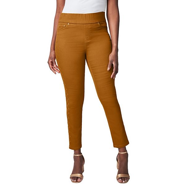 Женские джинсы с комфортным поясом и ажурным низом Jessica London, Clove
Женские джинсы с комфортным поясом и ажурным низом Jessica London, Clove