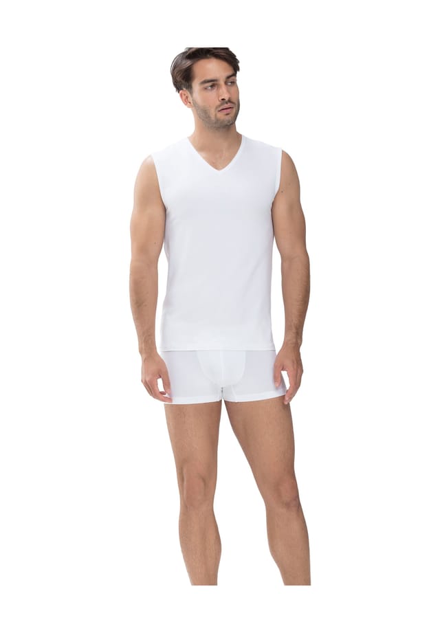 Майка без рукавов однотонная Mey, белый
Майка без рукавов однотонная Mey, белый