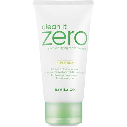 Clean it Zero Pore Clarifying Foam Cleanser 150 мл с кислотой Tri-Peel и натуральной глиной Banila Co
Clean it Zero Pore Clarifying Foam Cleanser 150 мл с кислотой Tri-Peel и натуральной глиной Banila Co