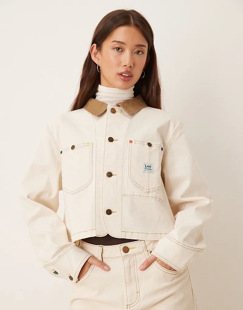 Укороченный жакет Lee x Crayola в цвете экрю
Укороченный жакет Lee x Crayola в цвете экрю