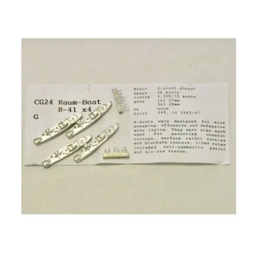 Р Лодка Р-41, Figurehead Ships - WWII Coastal Forces - German (1:1250) (Noble Miniatures)
Р Лодка Р-41, Figurehead Ships - WWII Coastal Forces - German (1:1250) (Noble Miniatures)