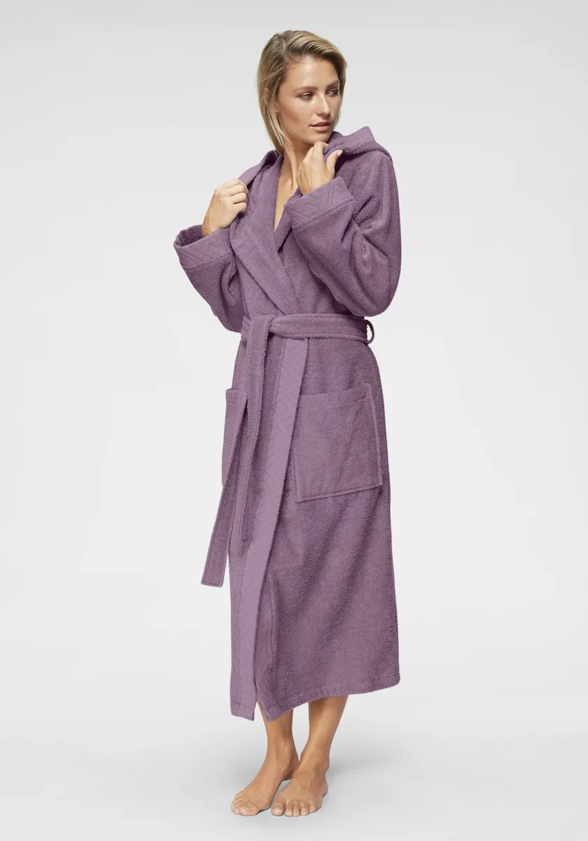 Женский халат andas "Livia" (1 штука), узорчатая кайма, длинный женский халат, 100% хлопок, XS-2XL, лиловый
Женский халат andas "Livia" (1 штука), узорчатая кайма, длинный женский халат, 100% хлопок, XS-2XL, лиловый