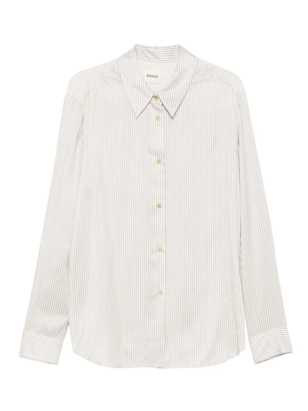 Полосатая рубашка с длинными рукавами KHAITE, белый
Полосатая рубашка с длинными рукавами KHAITE, белый