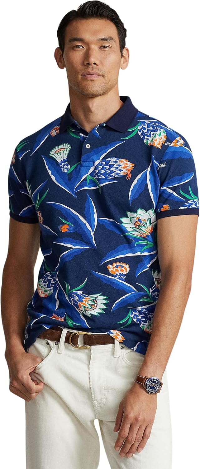 Polo Ralph Lauren мужская классическая футболка поло с коротким рукавом в цветочном сетчатом принте, Bonheur Floral/Newport Navy, Синий, Polo Ralph Lauren мужская классическая футболка поло с коротким рукавом в цветочном сетчатом принте, Bonheur Floral/Ne
Polo Ralph Lauren мужская классическая футболка поло с коротким рукавом в цветочном сетчатом принте, Bonheur Floral/Newport Navy, Синий, Polo Ralph Lauren мужская классическая футболка поло с коротким рукавом в цветочном сетчатом принте, Bonheur Floral/Ne