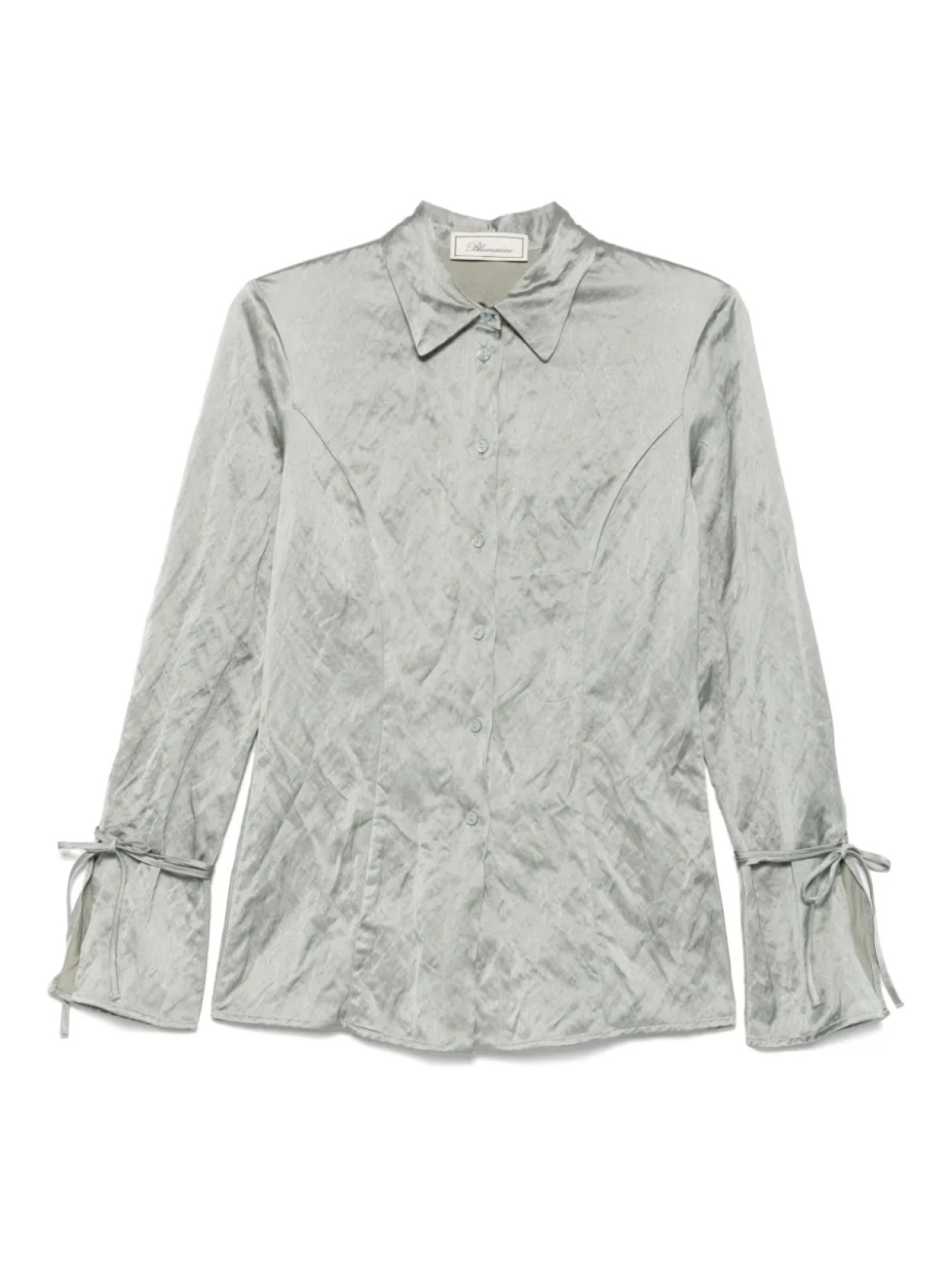 Рубашка с жатым эффектом Blumarine, серый
Рубашка с жатым эффектом Blumarine, серый