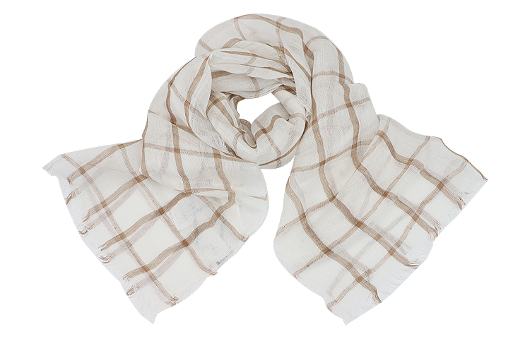 Шелковый шарф Women's ELLE, коричневый белый plaid
Шелковый шарф Women's ELLE, коричневый белый plaid