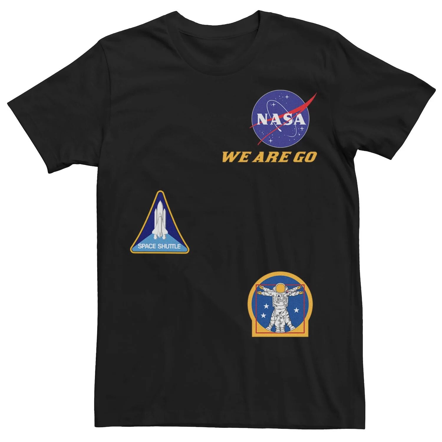 Мужская футболка с наклейками NASA We Are Go Shuttle Licensed Character
Мужская футболка с наклейками NASA We Are Go Shuttle Licensed Character