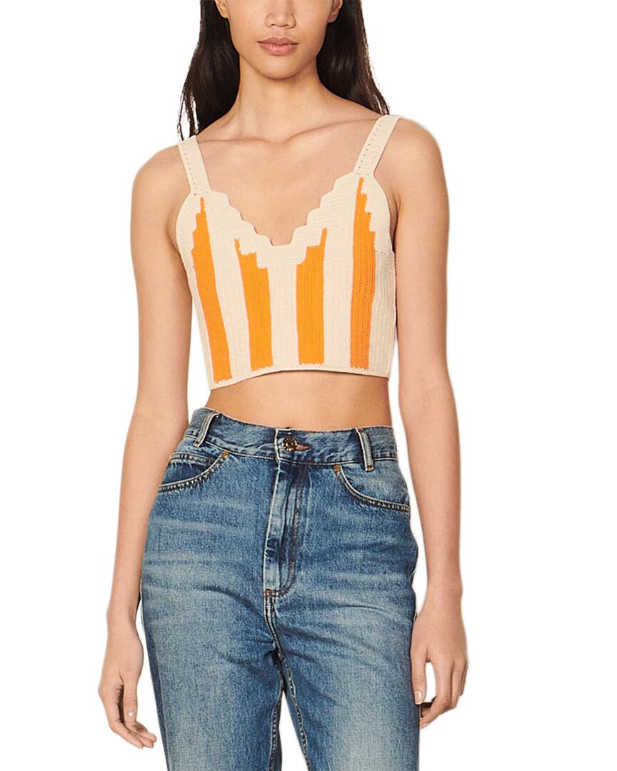 Длинный рукав свитера Sandro, коричневый
Длинный рукав свитера Sandro, коричневый