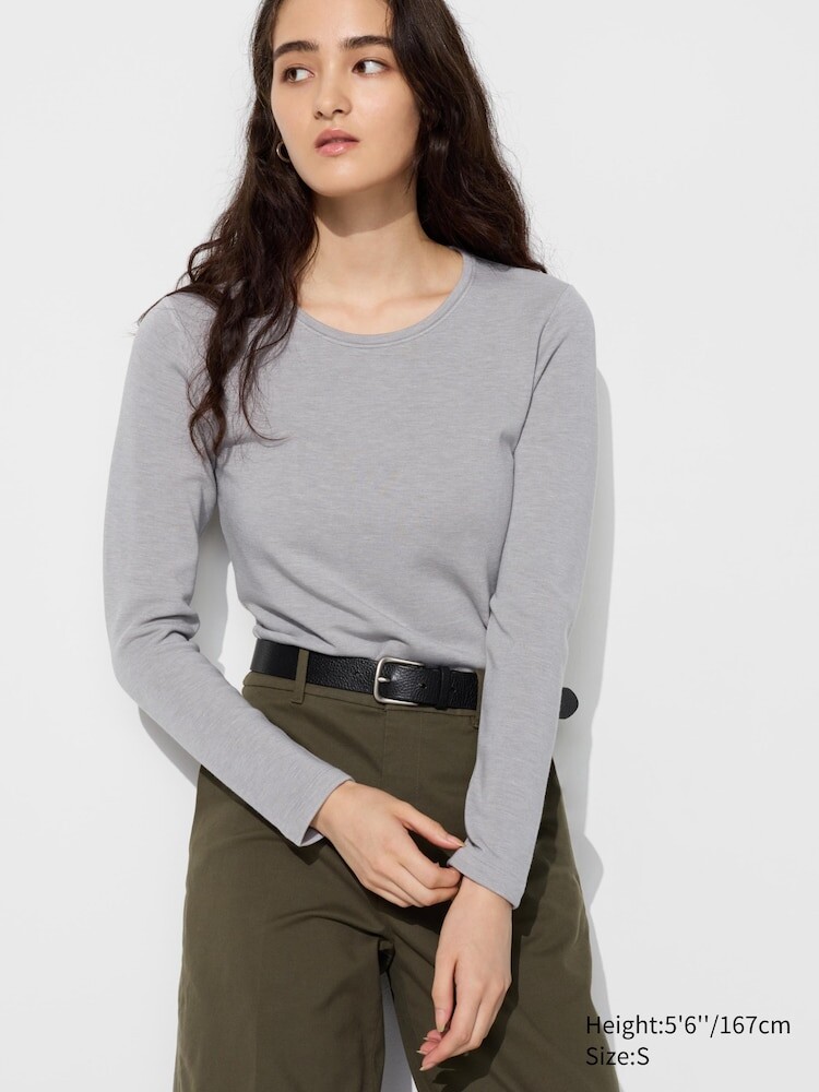 Ультра теплая футболка с круглым вырезом heattech Uniqlo, цвет 03 серый
Ультра теплая футболка с круглым вырезом heattech Uniqlo, цвет 03 серый