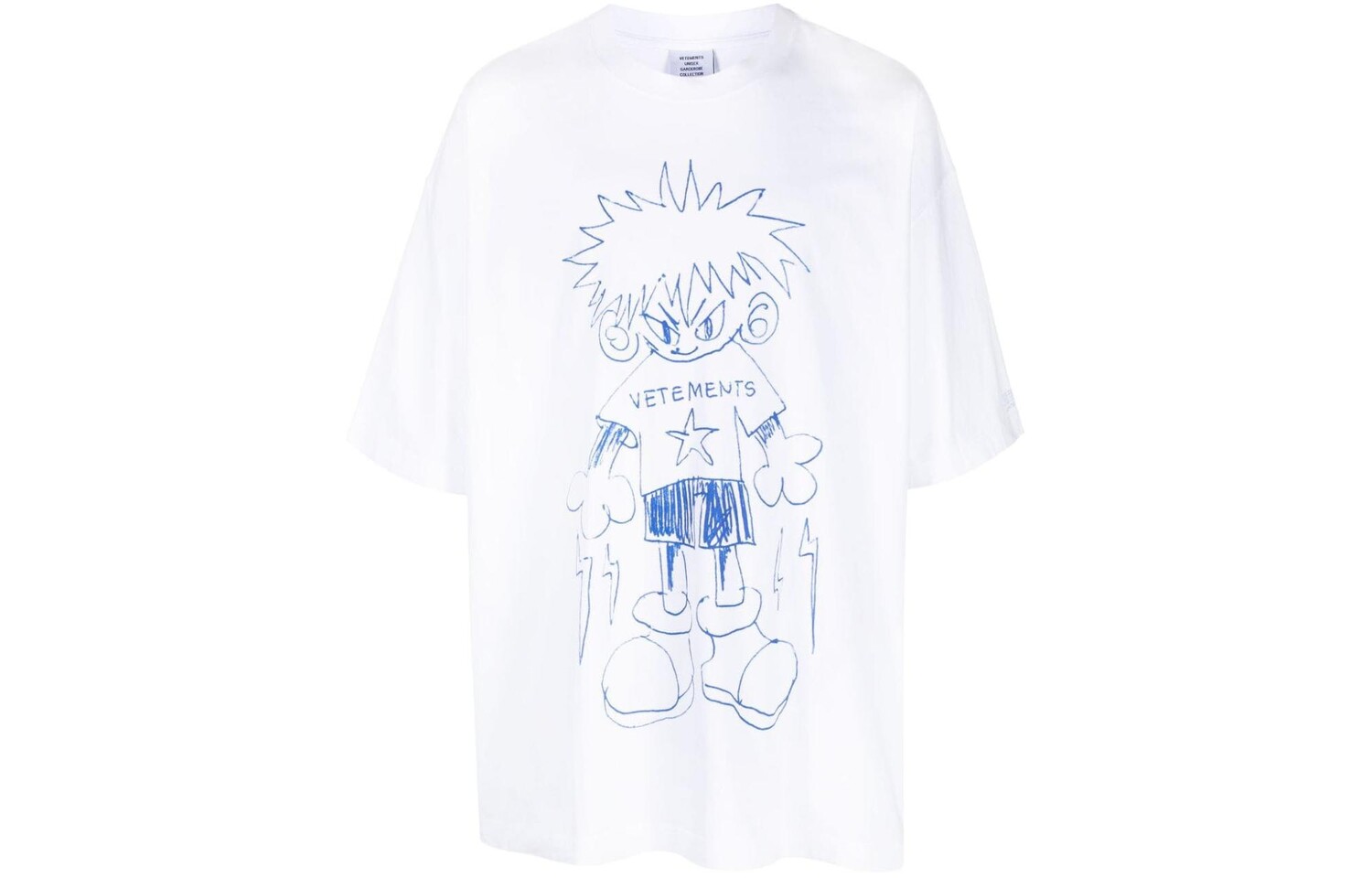 Футболка из хлопка с иллюстрационным принтом Vetements, белый
Футболка из хлопка с иллюстрационным принтом Vetements, белый