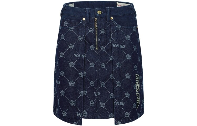 Повседневная юбка женская джинсовая синяя Evisu
Повседневная юбка женская джинсовая синяя Evisu