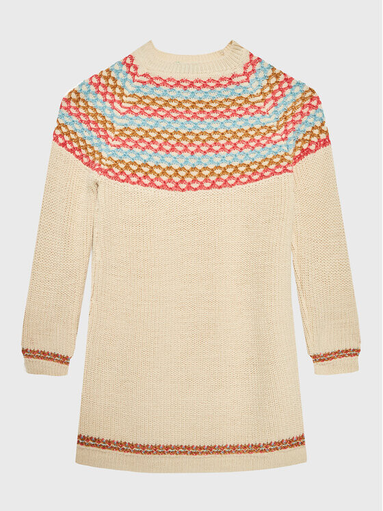 Трикотажное платье обычного кроя United Colors Of Benetton, бежевый
Трикотажное платье обычного кроя United Colors Of Benetton, бежевый