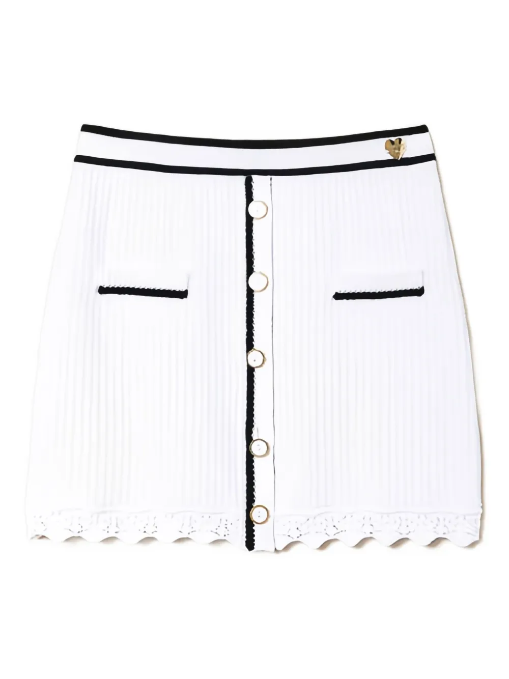 Мини-юбка с пуговицами TWINSET, белый
Мини-юбка с пуговицами TWINSET, белый
