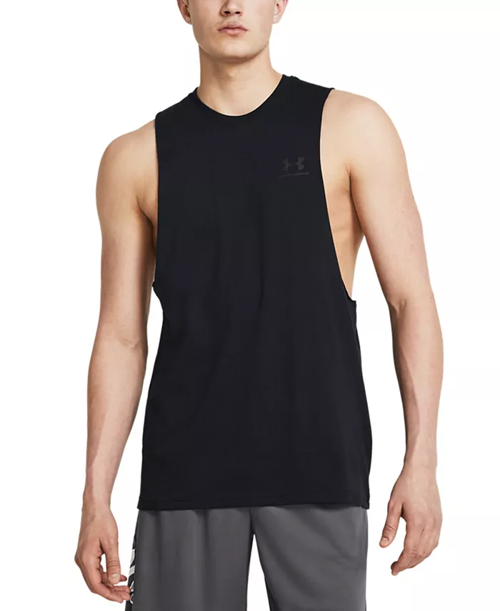 Мужская футболка Sportstyle с вырезом на груди Under Armour, черный
Мужская футболка Sportstyle с вырезом на груди Under Armour, черный