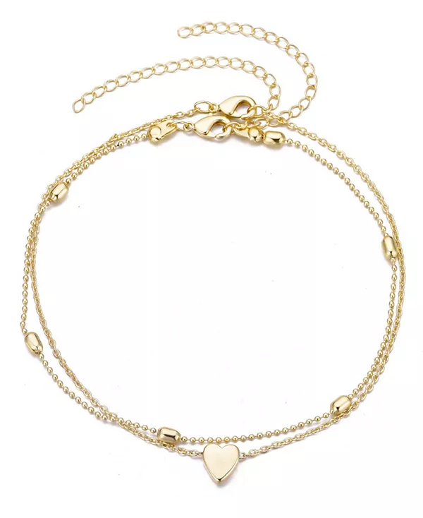 Позолоченный регулируемый браслет на лодыжку в форме сердца Adornia, gold
Позолоченный регулируемый браслет на лодыжку в форме сердца Adornia, gold
