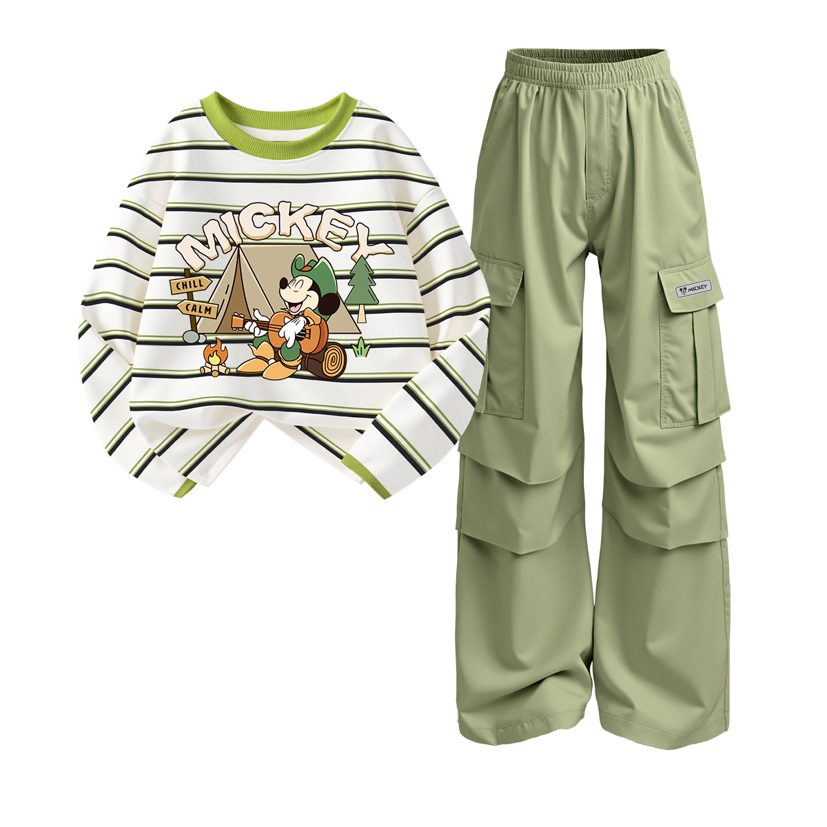 Детская повседневная спортивная одежда Disney, белый/зеленый
Детская повседневная спортивная одежда Disney, белый/зеленый