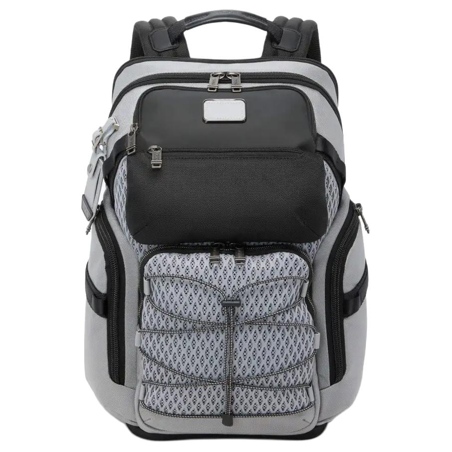 TUMI Альфа Браво Нейлоновый рюкзак унисекс серо-голубой с сеткой
TUMI Альфа Браво Нейлоновый рюкзак унисекс серо-голубой с сеткой