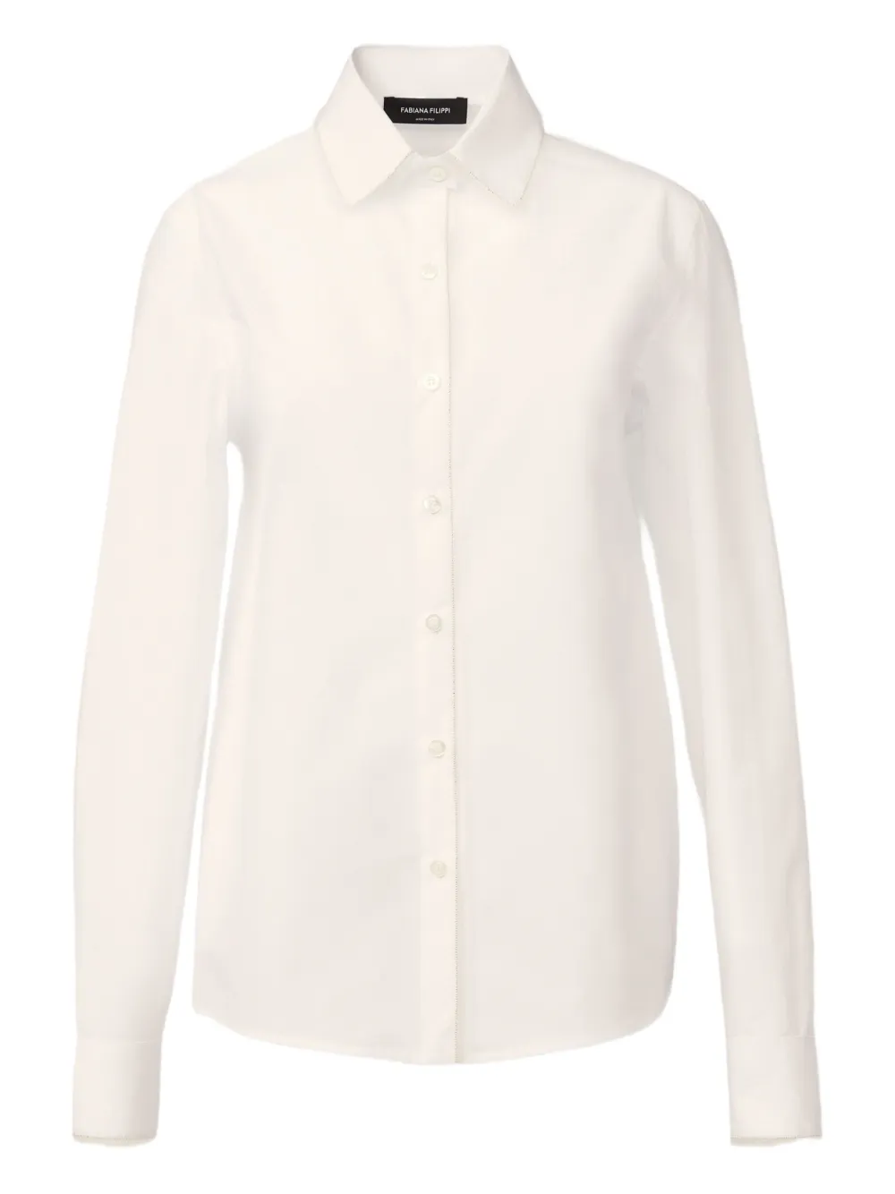 Поплиновая рубашка с тюлем Fabiana Filippi, белый
Поплиновая рубашка с тюлем Fabiana Filippi, белый