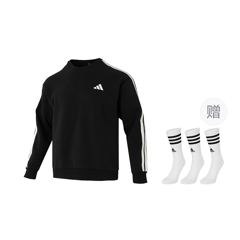 FW25 THREE STRIPES CLUB Свитшот мужской Adidas, черный (includes 3 pairs of adidas socks)
FW25 THREE STRIPES CLUB Свитшот мужской Adidas, черный (includes 3 pairs of adidas socks)