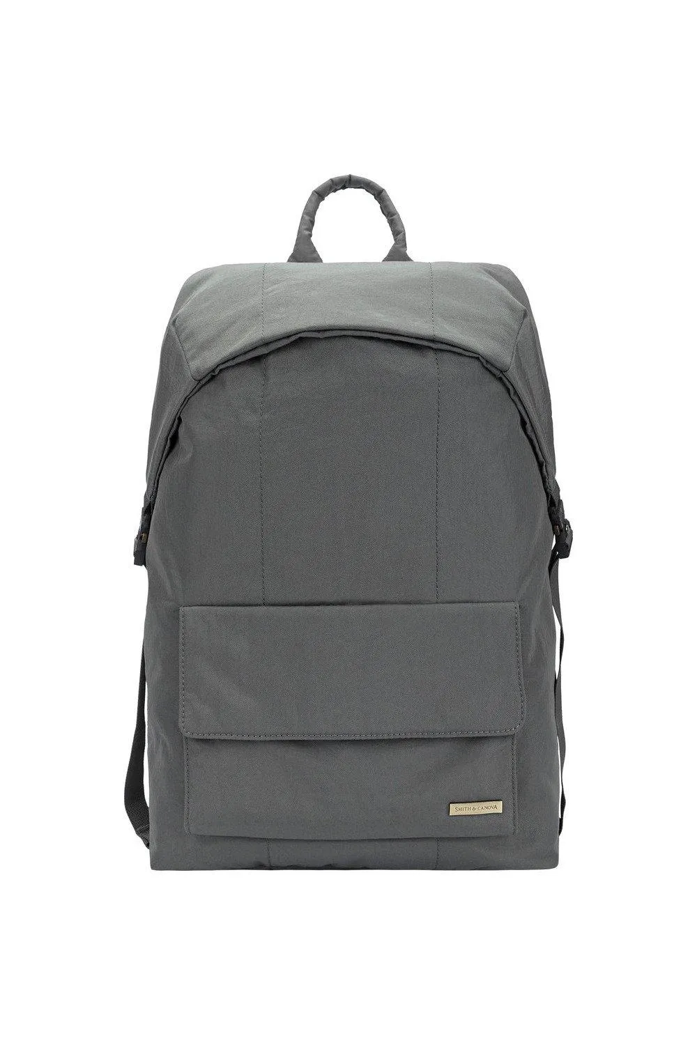 Нейлоновый рюкзак с клапаном Smith and Canova, серый
Нейлоновый рюкзак с клапаном Smith and Canova, серый