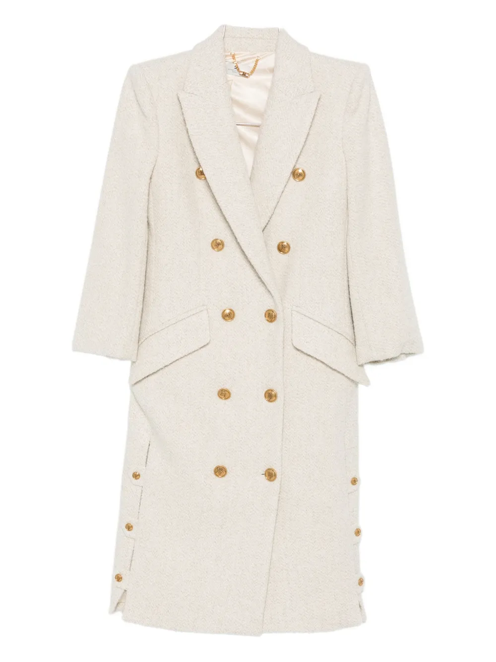 Двубортное пальто Elisabetta Franchi, нейтральный
Двубортное пальто Elisabetta Franchi, нейтральный