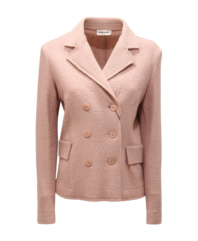 Двубортный шерстяной жакет Sandro Ferrone, бежевый
Двубортный шерстяной жакет Sandro Ferrone, бежевый