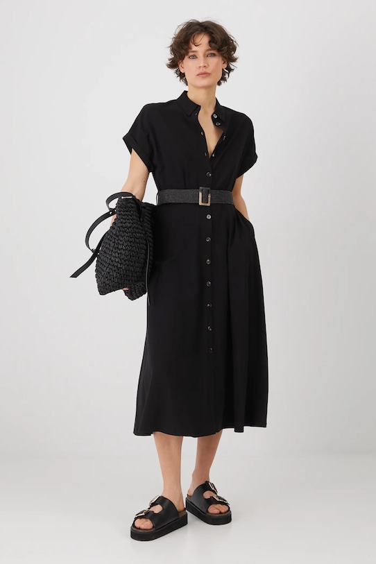 Платье с добавлением льна Medicine, черный
Платье с добавлением льна Medicine, черный