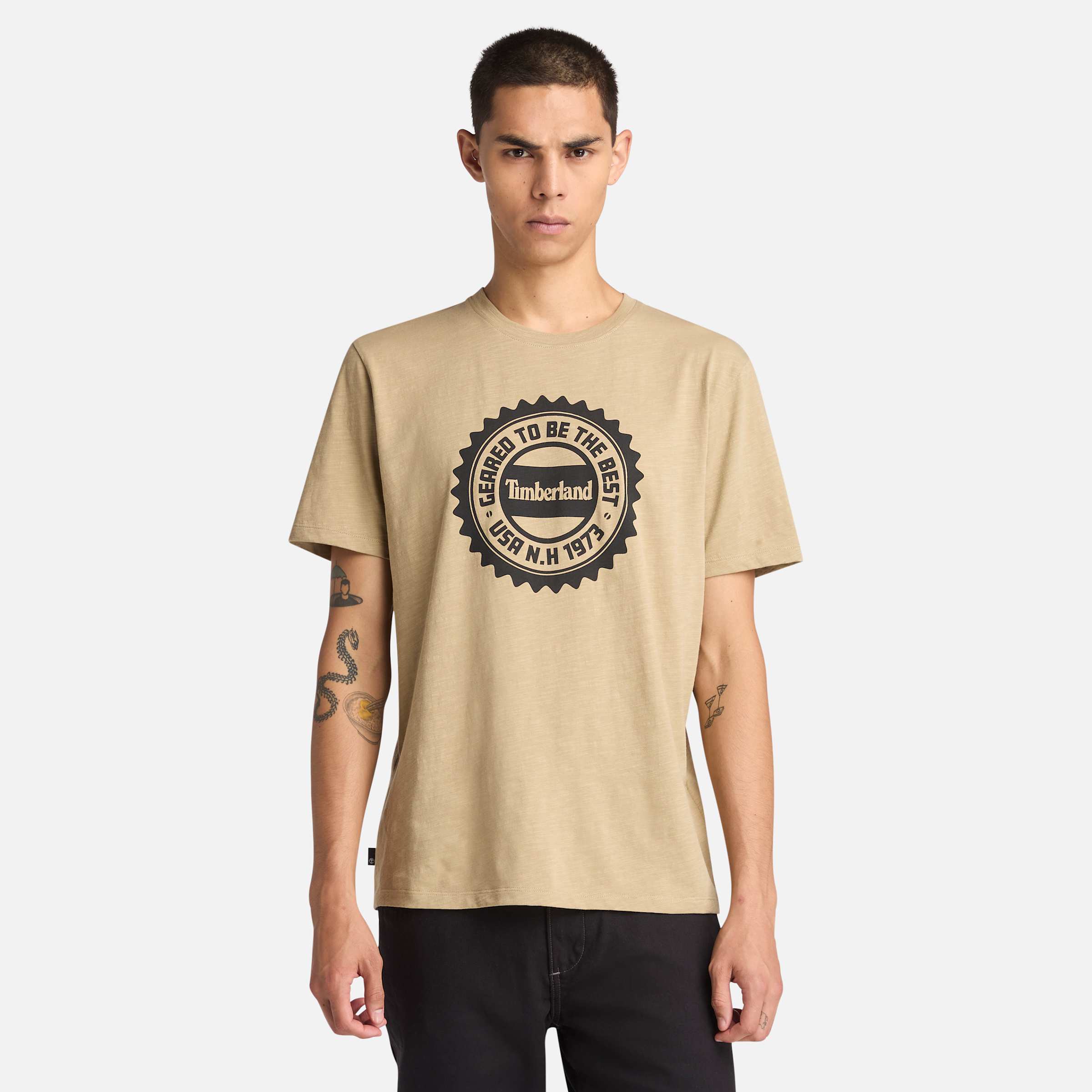 Мужская футболка с короткими рукавами и логотипом Timberland, цвет lemon pepper
Мужская футболка с короткими рукавами и логотипом Timberland, цвет lemon pepper