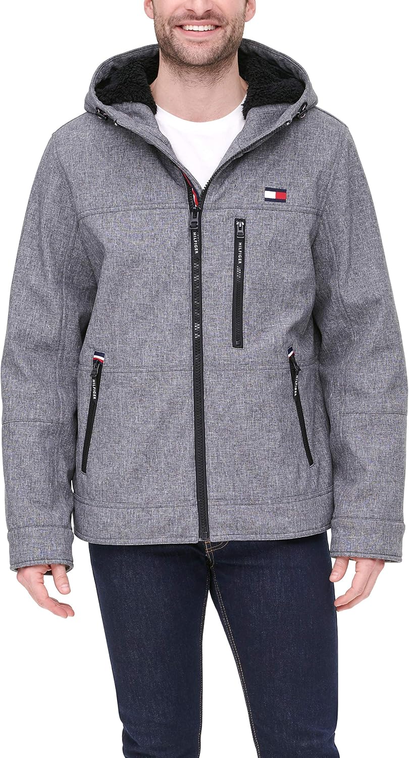 Мужская спортивная куртка Tommy Hilfiger Soft Shell с подкладкой из шерпы, Heather Grey Tech
Мужская спортивная куртка Tommy Hilfiger Soft Shell с подкладкой из шерпы, Heather Grey Tech