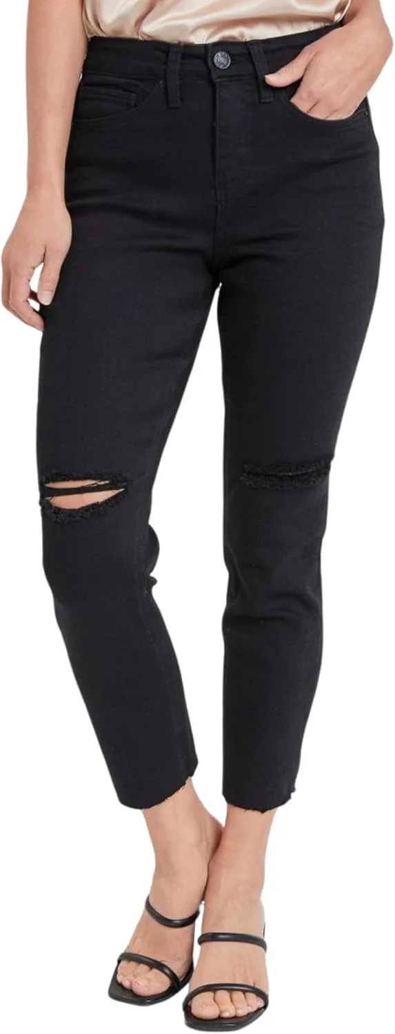 Royalty for Me Women's джинсы прямые укороченные с потертостями и рваным краем
Royalty for Me Women's джинсы прямые укороченные с потертостями и рваным краем