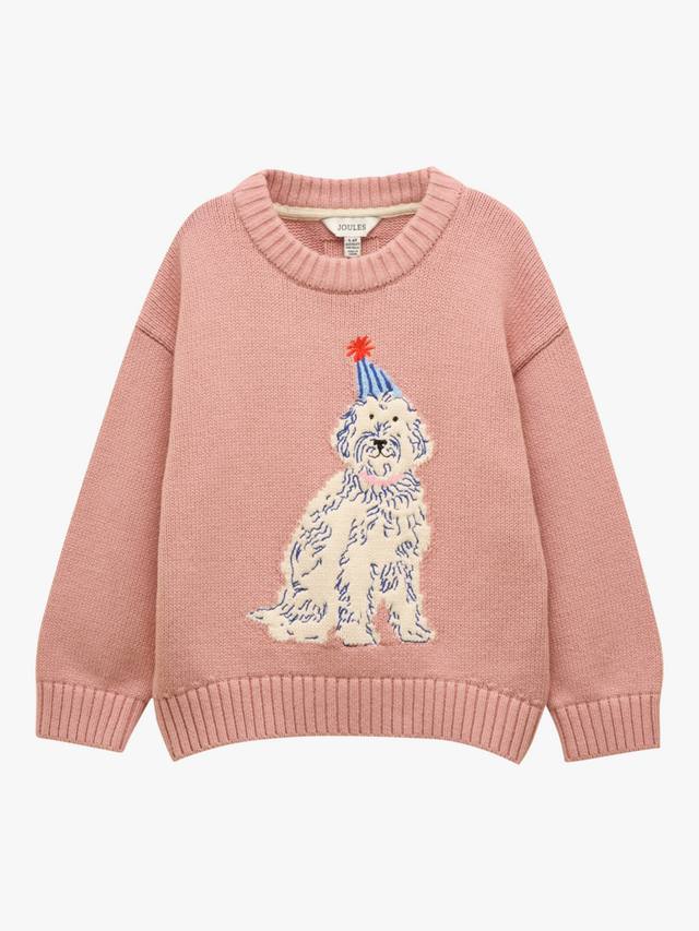 Детский хлопковый джемпер с круглым вырезом и принтом собаки для праздника Joules, Pink
Детский хлопковый джемпер с круглым вырезом и принтом собаки для праздника Joules, Pink