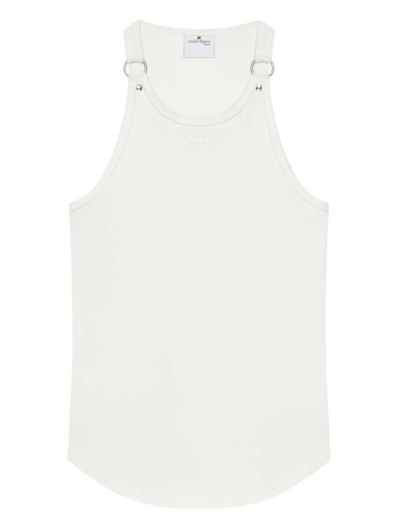 Топ без рукавов Courrèges с пряжкой, белый
Топ без рукавов Courrèges с пряжкой, белый