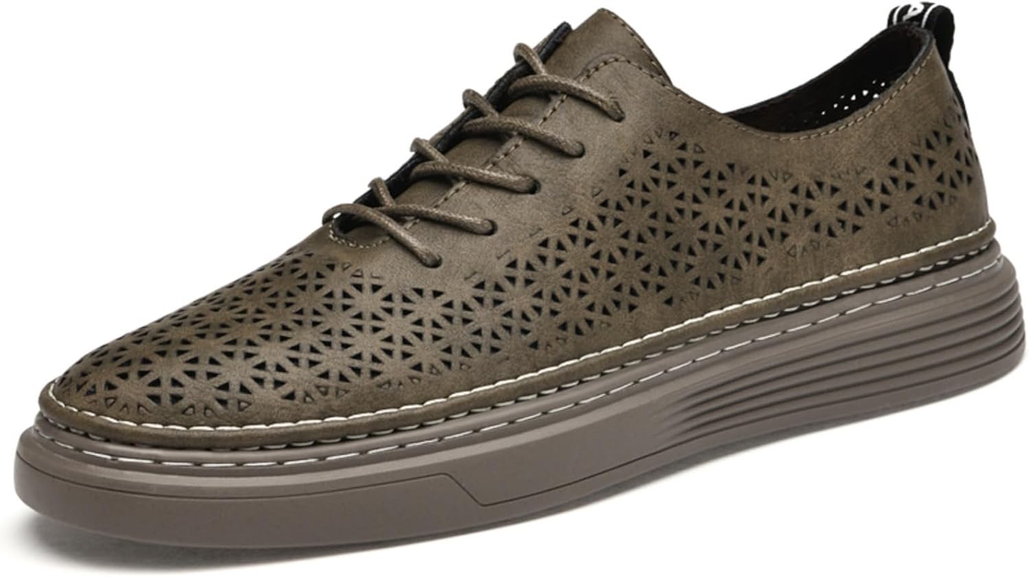 Мужские повседневные оксфорды-кроссовки из натуральной кожи с перфорацией и шнуровкой Khwfjas, хаки
Мужские повседневные оксфорды-кроссовки из натуральной кожи с перфорацией и шнуровкой Khwfjas, хаки