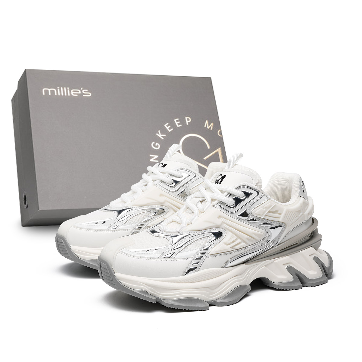 Millies Низкие кроссовки MILLIE'S Coverage с защитой от износа, массивные, белые, мужские, в комплекте коробка
Millies Низкие кроссовки MILLIE'S Coverage с защитой от износа, массивные, белые, мужские, в комплекте коробка