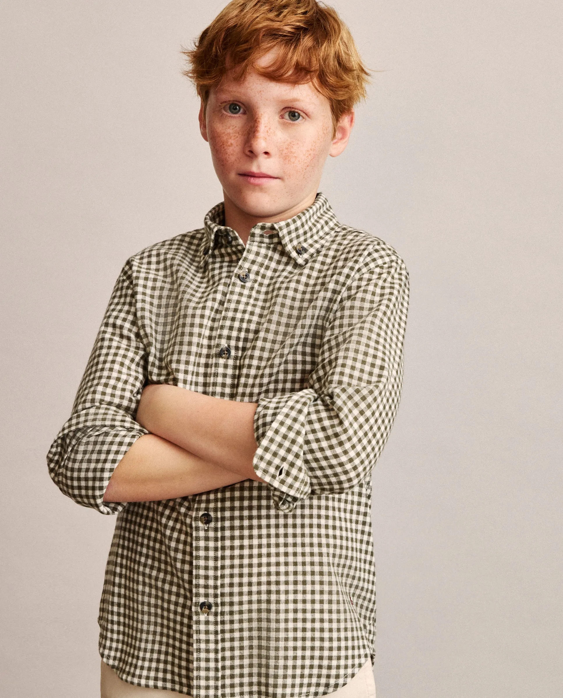 Детская рубашка с длинным рукавом в клетку виши двухцветная Coconut El Corte Inglés, зеленый
Детская рубашка с длинным рукавом в клетку виши двухцветная Coconut El Corte Inglés, зеленый