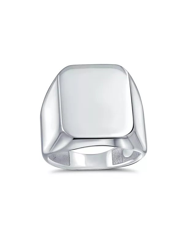 Классическое прямоугольное кольцо-печатка с монограммой из стерлингового серебра Bling Jewelry, silver
Классическое прямоугольное кольцо-печатка с монограммой из стерлингового серебра Bling Jewelry, silver