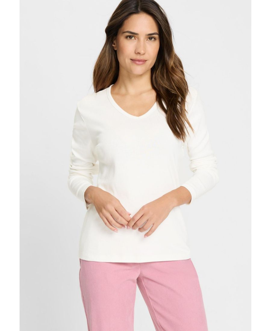 Женская базовая футболка с V-образным вырезом Olsen, Off white, Белый, Женская базовая футболка с V-образным вырезом Olsen, Off white
Женская базовая футболка с V-образным вырезом Olsen, Off white, Белый, Женская базовая футболка с V-образным вырезом Olsen, Off white