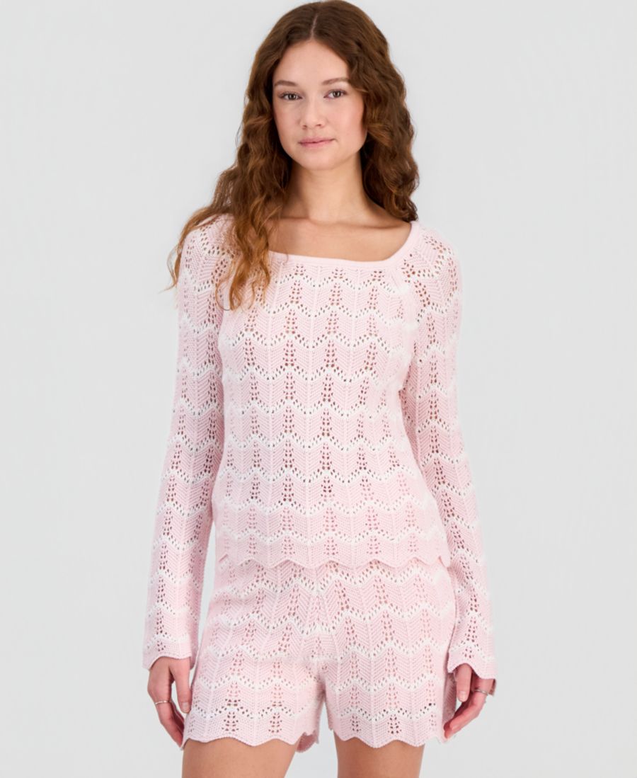 Детский свитер с ажурным узором шеврон Hooked Up by IOT, Ballet Slipper w/ White
Детский свитер с ажурным узором шеврон Hooked Up by IOT, Ballet Slipper w/ White