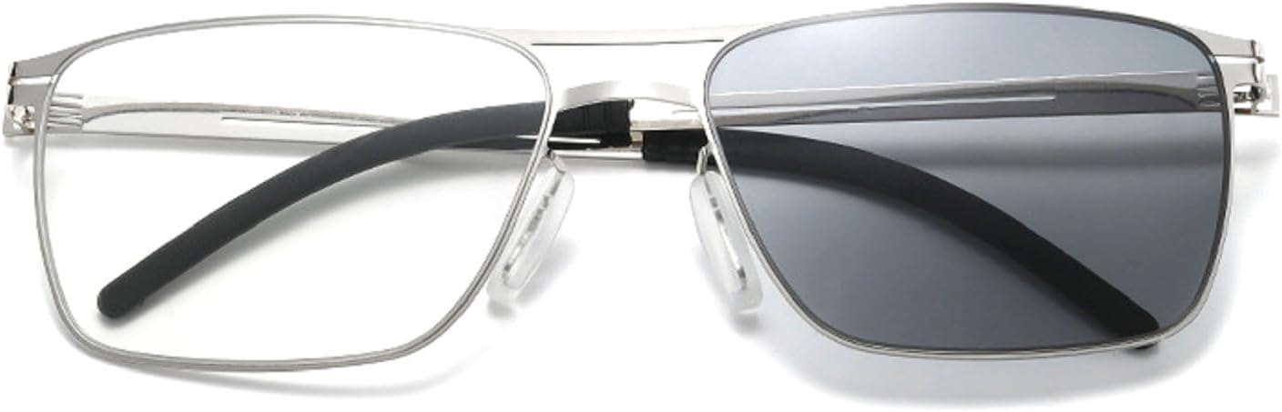 Безободковые фотохромные мужские деловые очки для чтения с эффектом перехода цвета, солнцезащитные очки с защитой от УФ-излучения для женщин, очки для чтения при работе за компьютером и коррекции пресбиопии mincl, Silver
Безободковые фотохромные мужские деловые очки для чтения с эффектом перехода цвета, солнцезащитные очки с защитой от УФ-излучения для женщин, очки для чтения при работе за компьютером и коррекции пресбиопии mincl, Silver