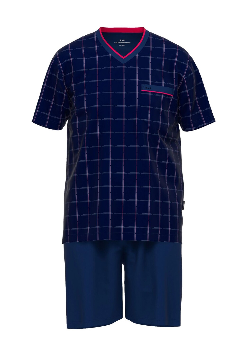 Короткие пижамы в клетку для мужчин GÖTZBURG, темно-синий
Короткие пижамы в клетку для мужчин GÖTZBURG, темно-синий