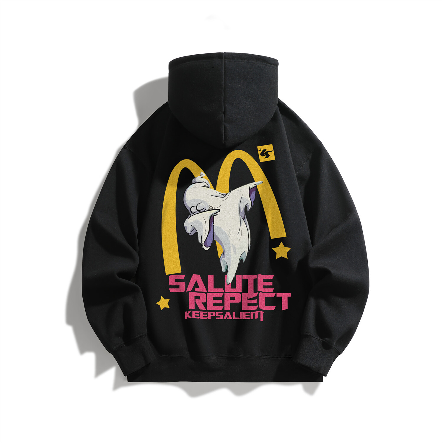 Толстовка унисекс KS, Черный на флисовой подкладке 
Толстовка унисекс KS, Черный на флисовой подкладке