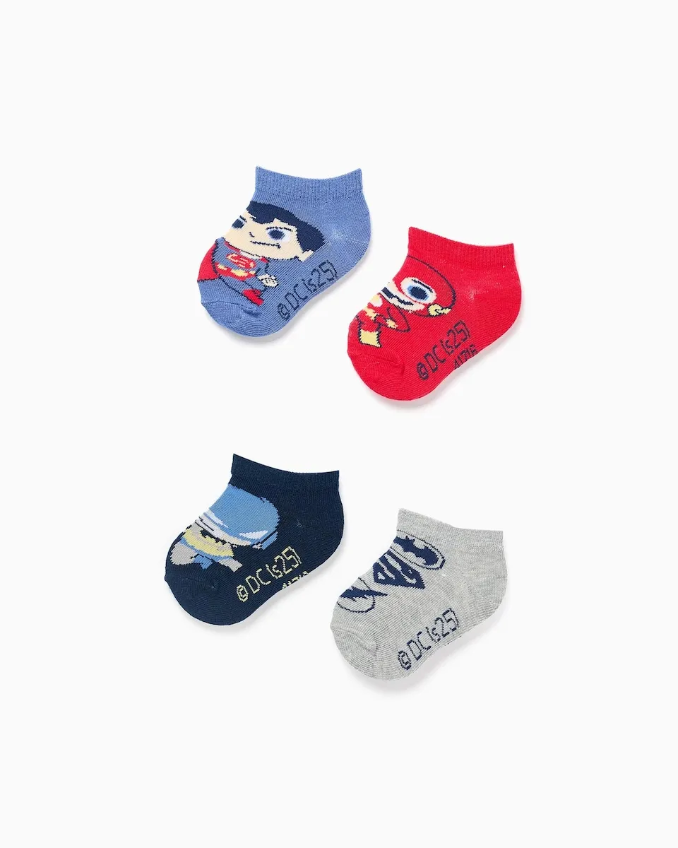 Набор из 4 детских носков для мальчиков с вязкой и мотивом Супер Друзья Zippy, мультиколор
Набор из 4 детских носков для мальчиков с вязкой и мотивом Супер Друзья Zippy, мультиколор