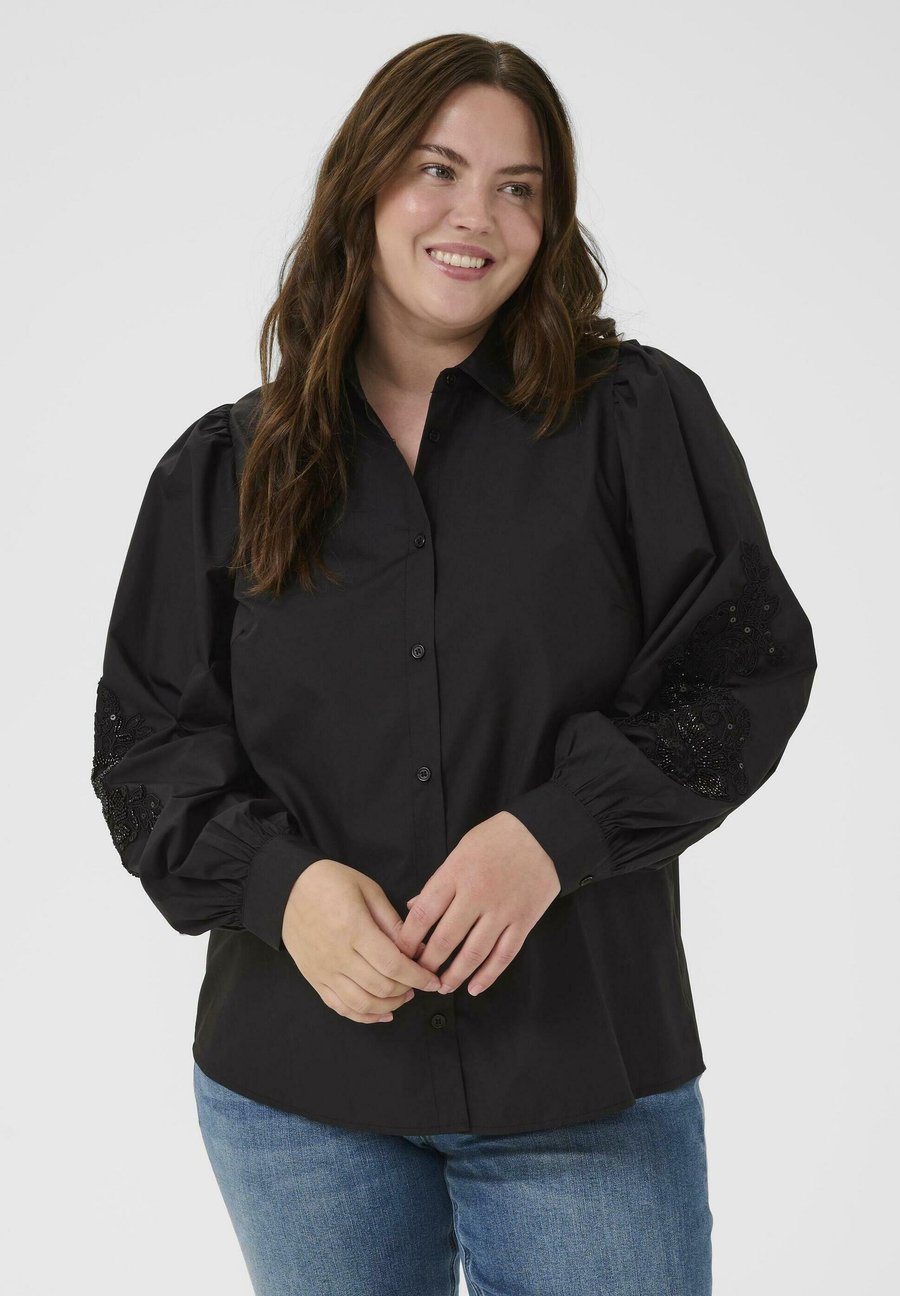 Блуза Kaffe Curve KCnicky Shirt, Black Deep/Black
Блуза Kaffe Curve KCnicky Shirt, Black Deep/Black