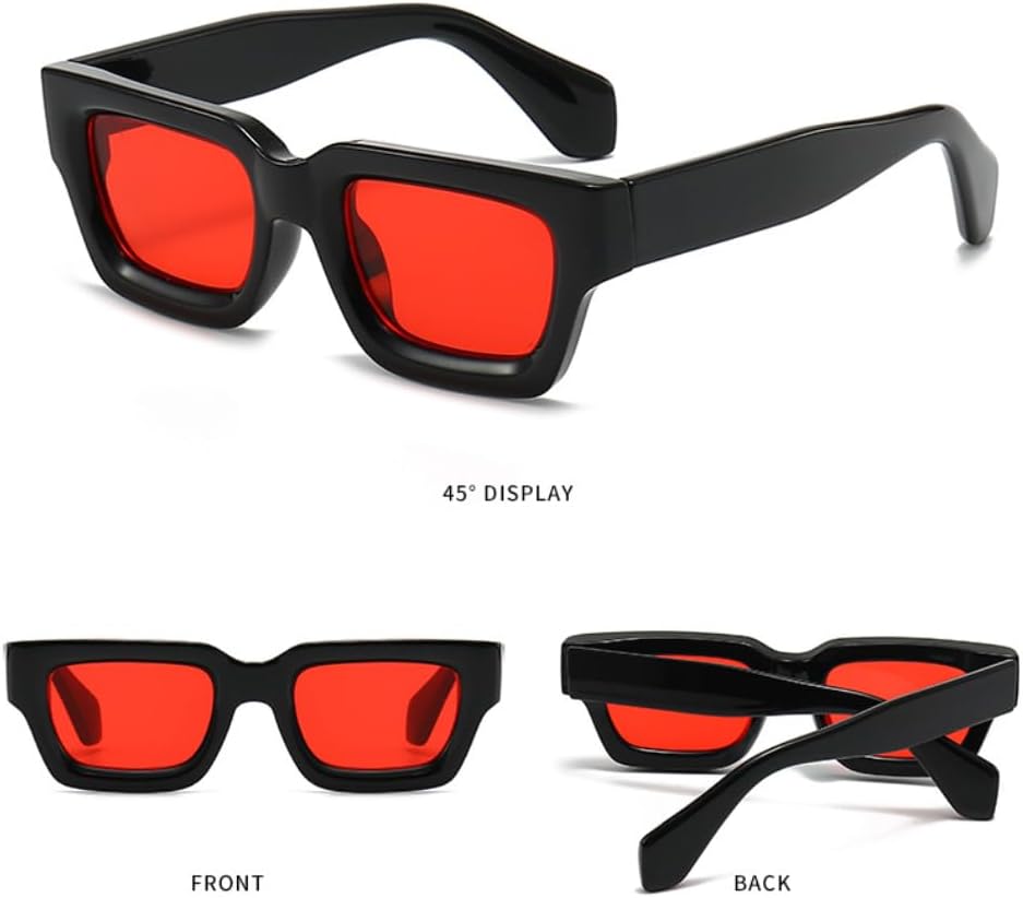 Модные квадратные солнцезащитные очки для женщин и мужчин, линзы из поликарбоната с защитой от УФ-излучения, стильный ретро-дизайн, доступны в различных цветах Generic, Black Red
Модные квадратные солнцезащитные очки для женщин и мужчин, линзы из поликарбоната с защитой от УФ-излучения, стильный ретро-дизайн, доступны в различных цветах Generic, Black Red