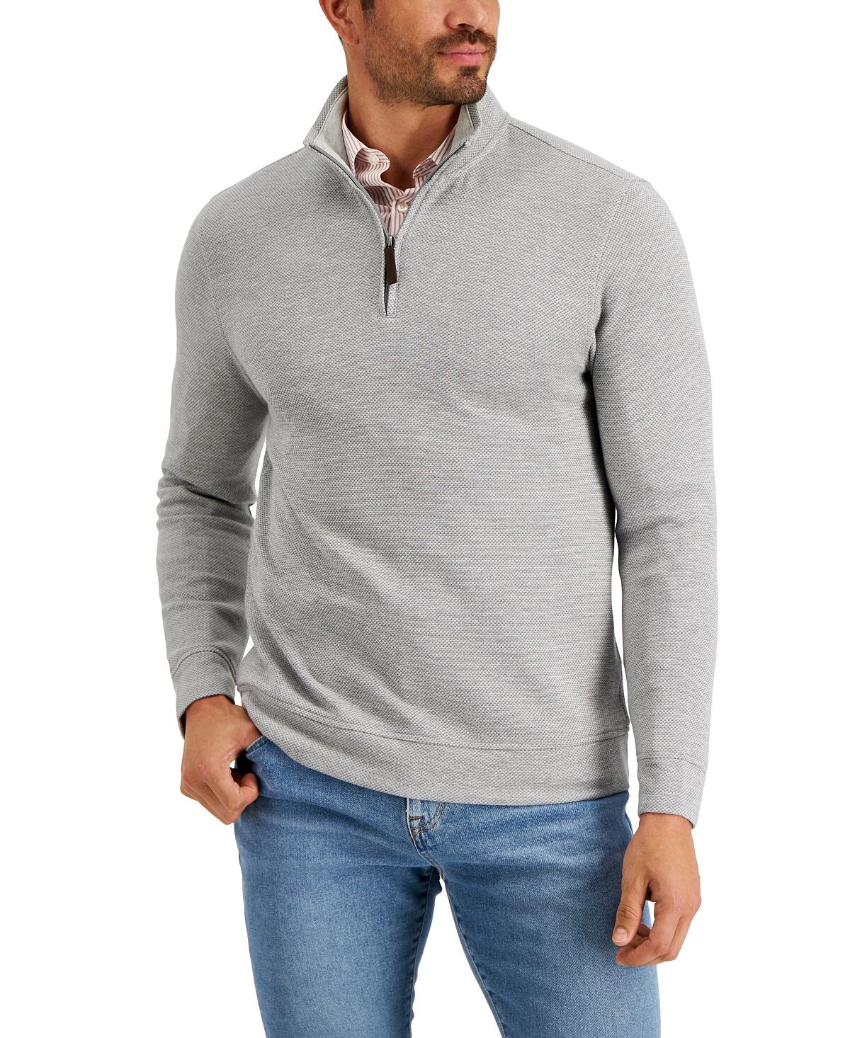 Мужской пуловер с молнией в четверть размера Birdseye Club Room
Мужской пуловер с молнией в четверть размера Birdseye Club Room