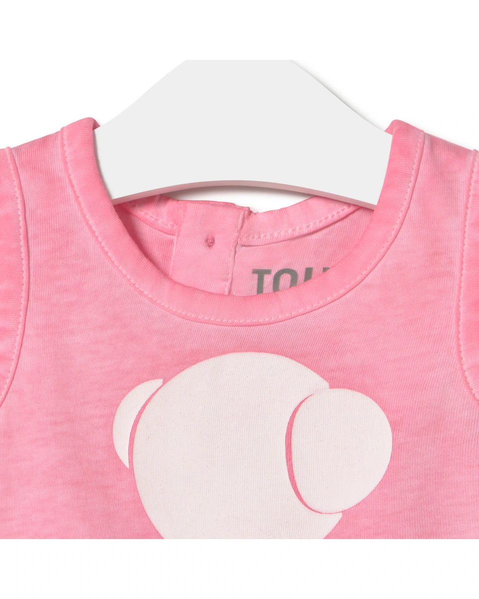 Детская футболка для девочки из окрашенного хлопка Bold Bear Tous, розовый
Детская футболка для девочки из окрашенного хлопка Bold Bear Tous, розовый