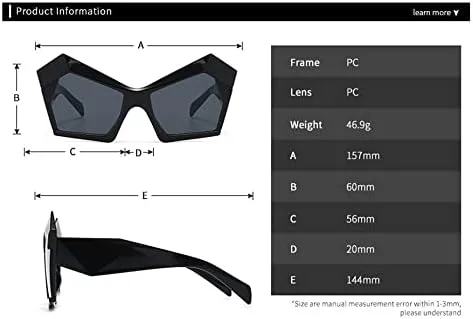 Солнцезащитные очки большого размера 2027 для женщин, винтажные большие очки неправильной формы для мужчин, солнцезащитные очки UV400 MTZJH, Black Gray Pink
Солнцезащитные очки большого размера 2027 для женщин, винтажные большие очки неправильной формы для мужчин, солнцезащитные очки UV400 MTZJH, Black Gray Pink