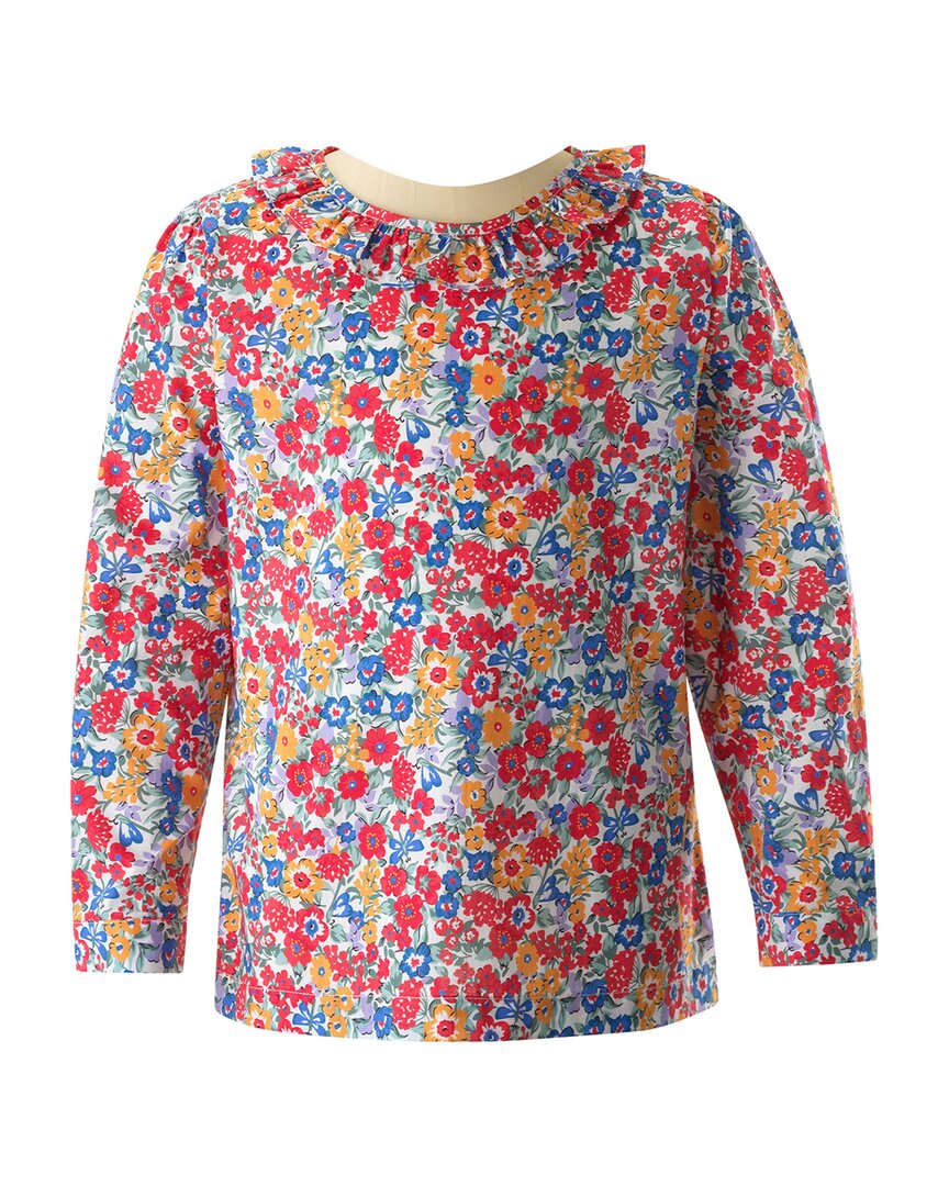 Рэйчел Райли Блузка с воротником-жабо Rachel Riley, синий 
Рэйчел Райли Блузка с воротником-жабо Rachel Riley, синий